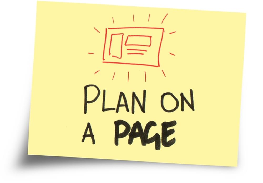 Plan on a page