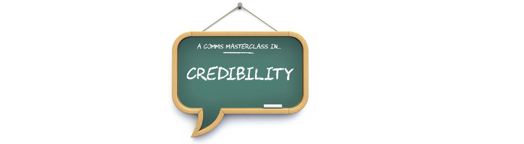 TopIC Banner - Credibility. A lesson in leading from the front
