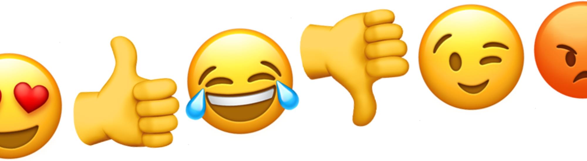 TopIC Banner - Emojis in the workplace. Thumbs up or down?