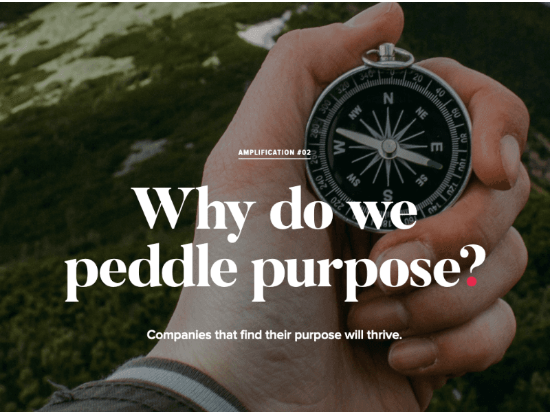 World Changers - Why do we peddle purpose - TopIC